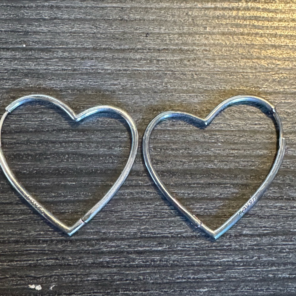 Large heart earringsgs